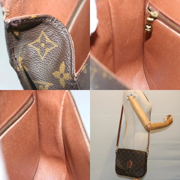 LOUIS VUITTON Monogram Saint Cloud GM Shoulder Bag M51242 LV Auth 68992 - Picture 12 of 14